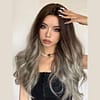 Ombre Grey Brown Wig