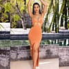 Thigh Split Maxi Dress