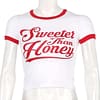 Slogan Crop Top Tee