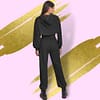 Super Crop Hoodie With Tank & Joggers Set