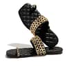 Chain Strap Sandals Black