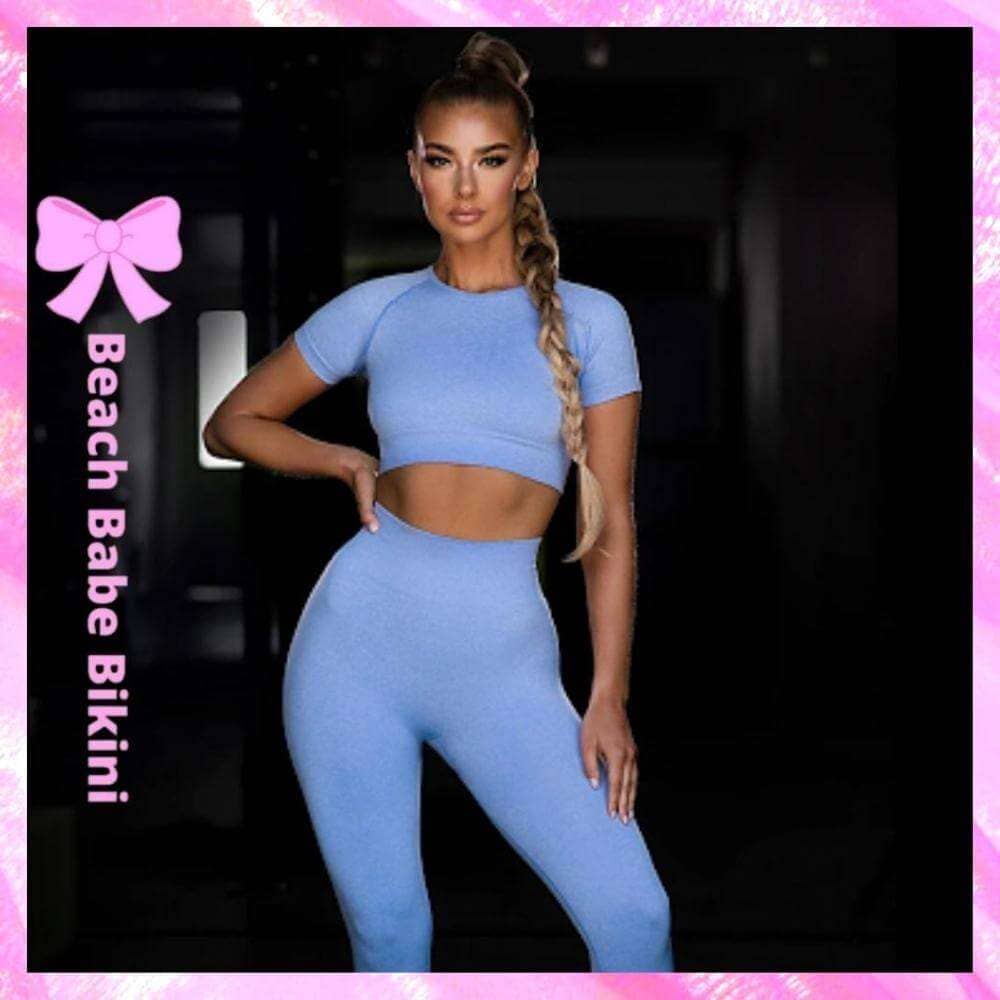 Seamless Yoga Leggings Set