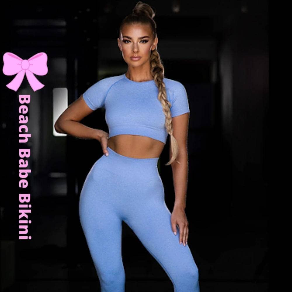 Seamless Yoga Leggings Set