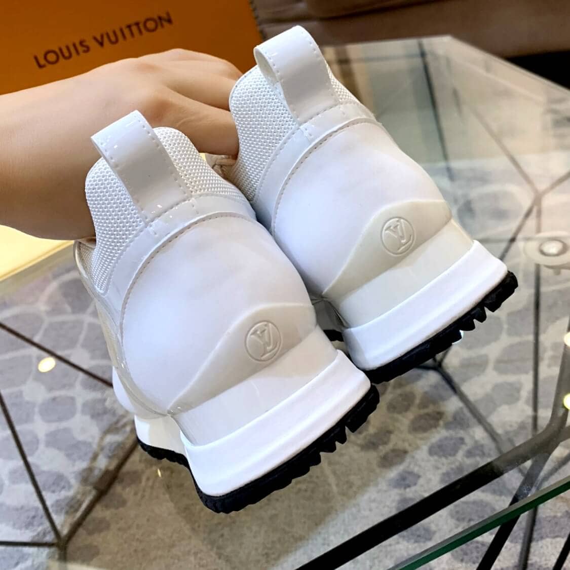 Louis Vuitton Logo Jogging Shoes White
