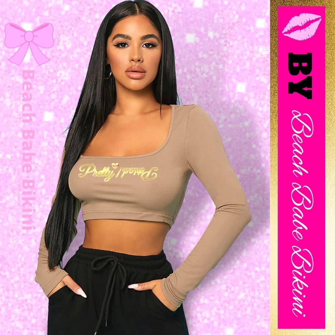 Scoop Neck Crop Tee