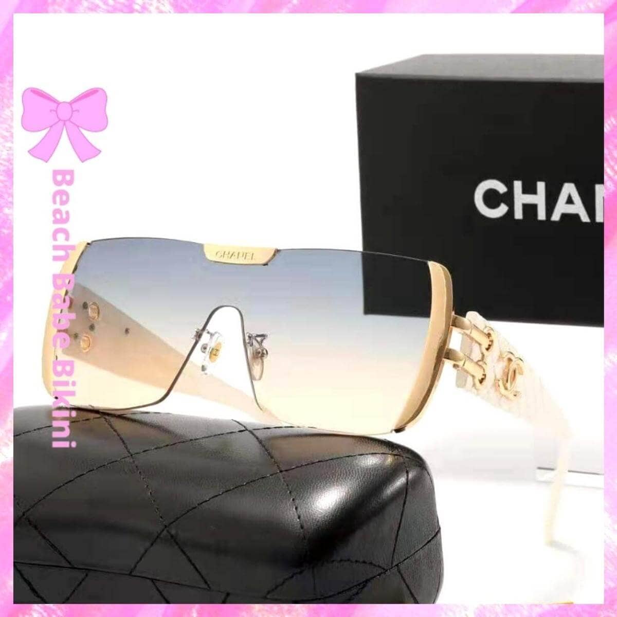 Chanel Gold Charm Sunglasses