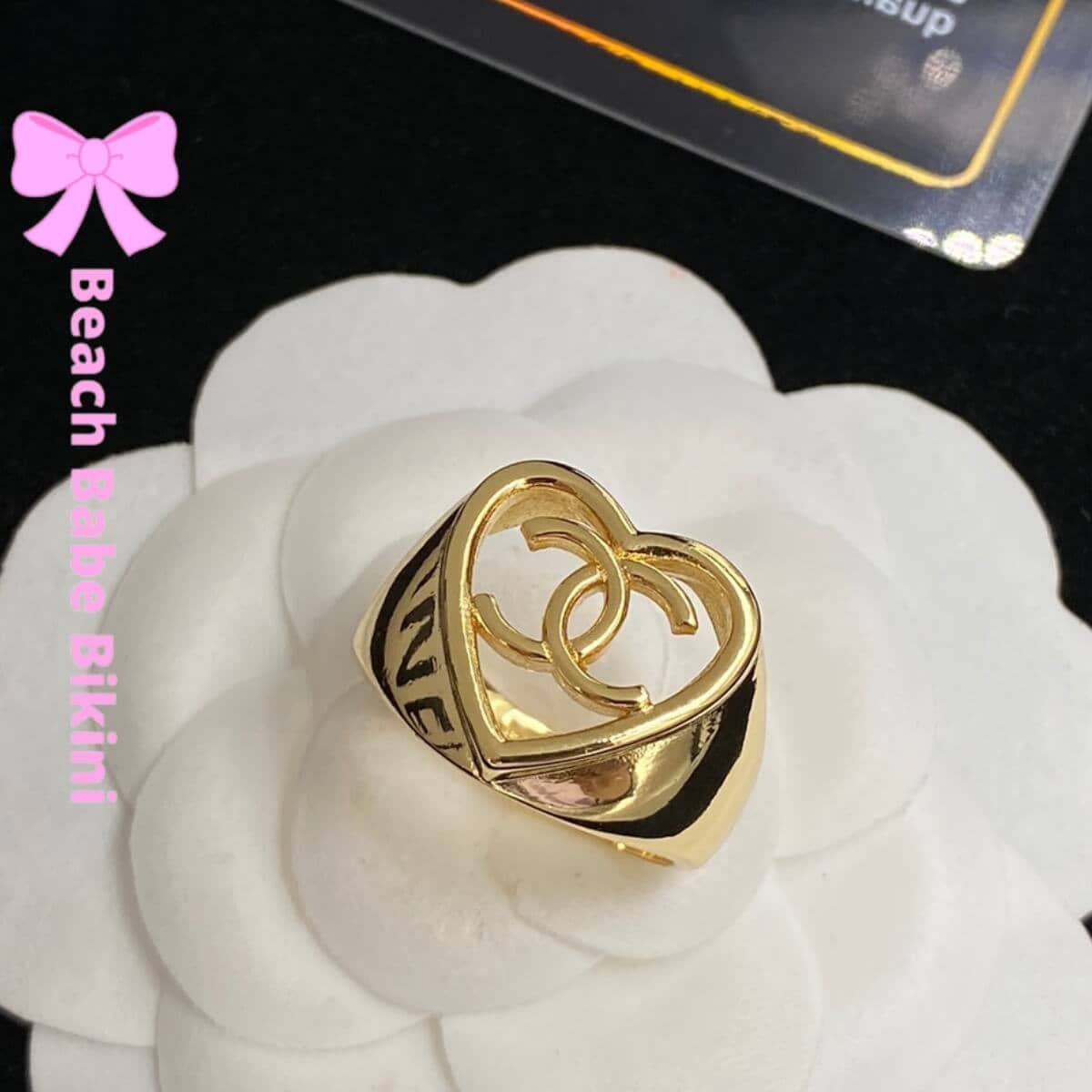 Chanel Logo Designer Ring