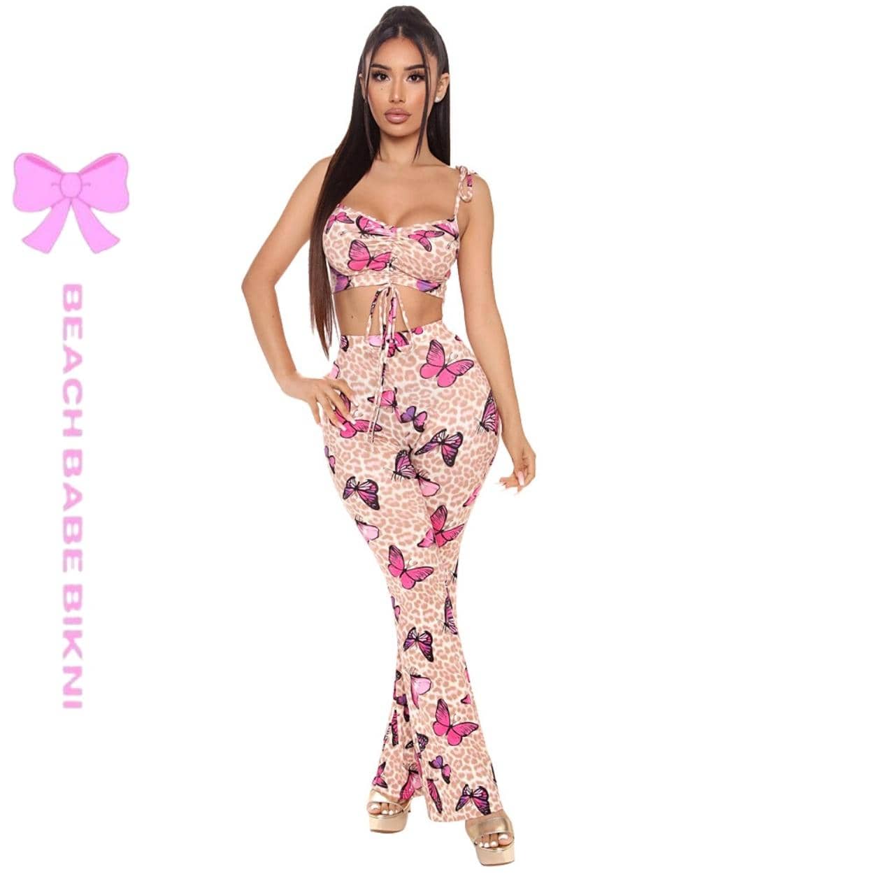 High Waisted Pants Set
