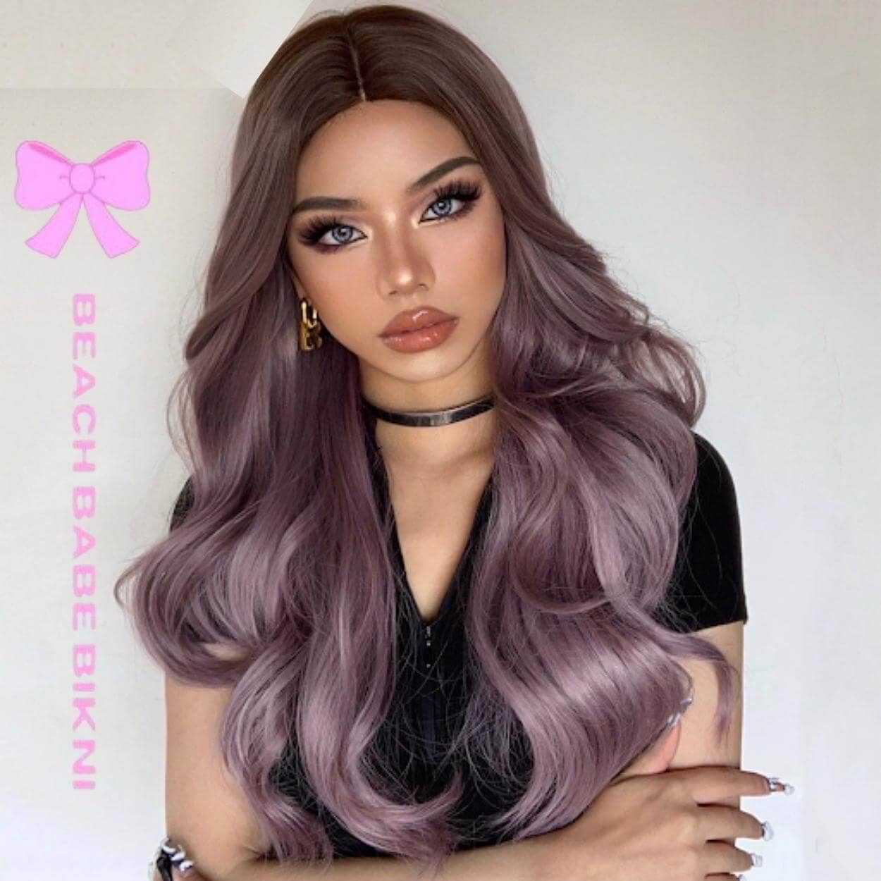Ombre' Lilac Full Wig