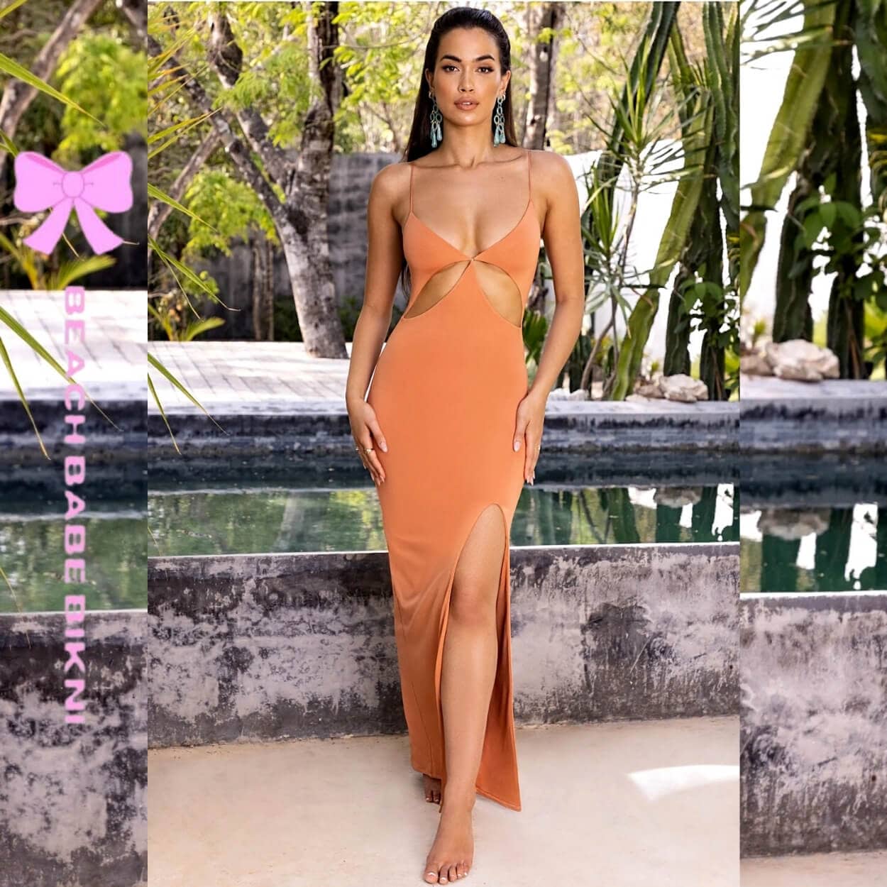 Thigh Split Maxi Dress