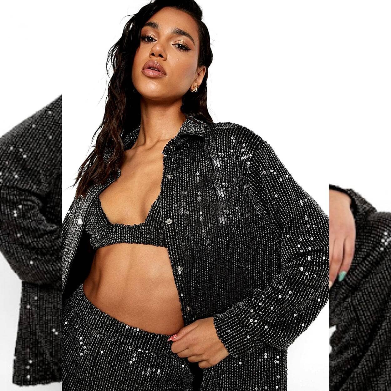 Sequin Pants Set