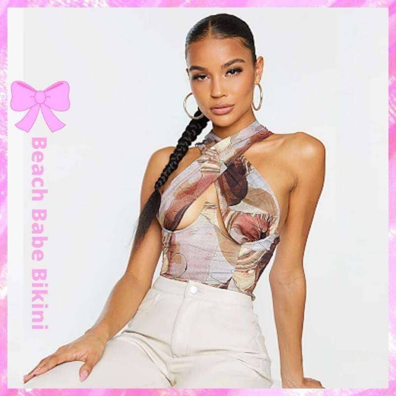 Underbust Halter Crop Top