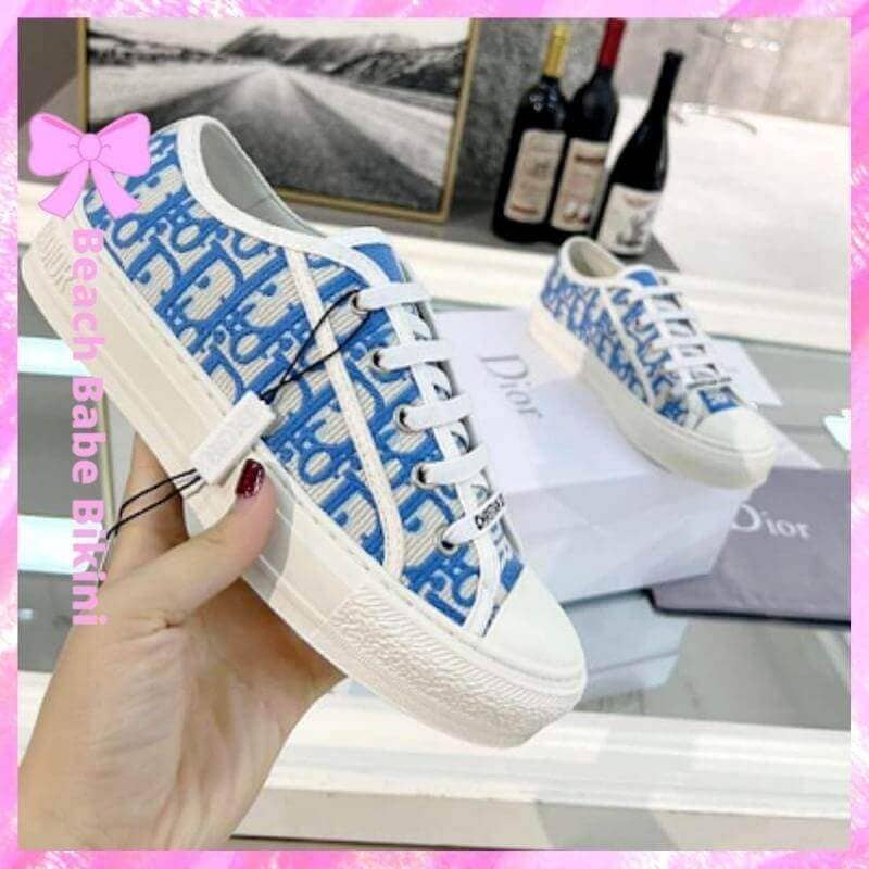 Dior Canvas Sneakers Blue