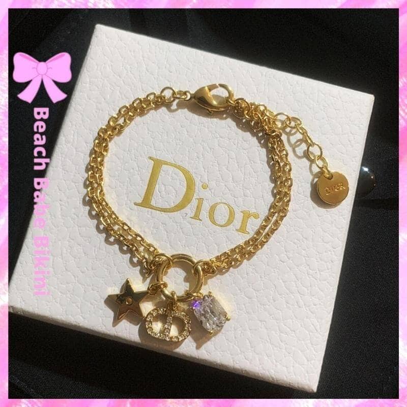Christian Dior Multi Chain Charm Bracelet