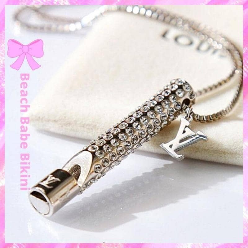Louis Vuitton Crystal Whistle Necklace
