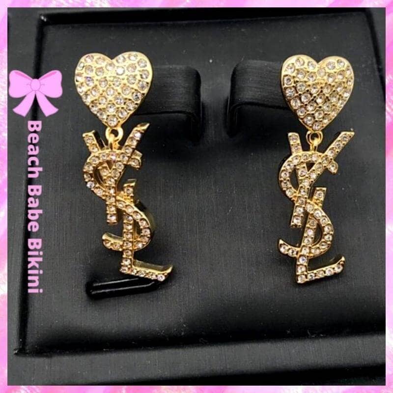 Yves Saint Laurent Crystal Earrings